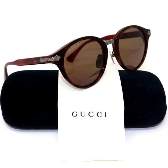Gucci Havana Brown Sunglasses GG0066s 001 50 20 145 Titanium Unisex- Men / Women main image 15